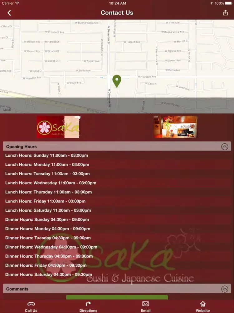Osaka Sushi & Japanese Cuisine iPad  Screenshots