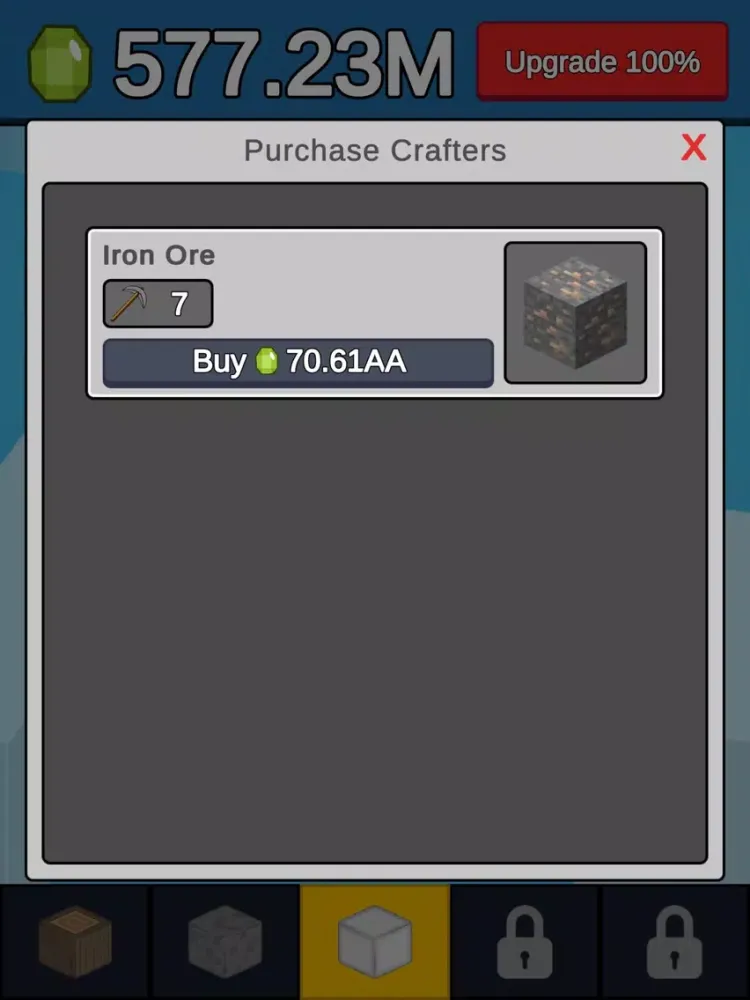 ภาพหน้าจอของ Idle Craft: Craft & Collect iPad 