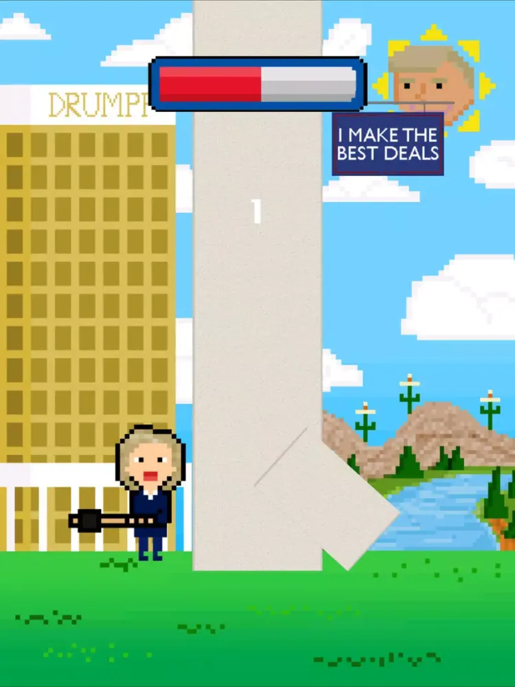 Zrzuty ekranu Break The Wall: Drumpf's Vacation iPad 