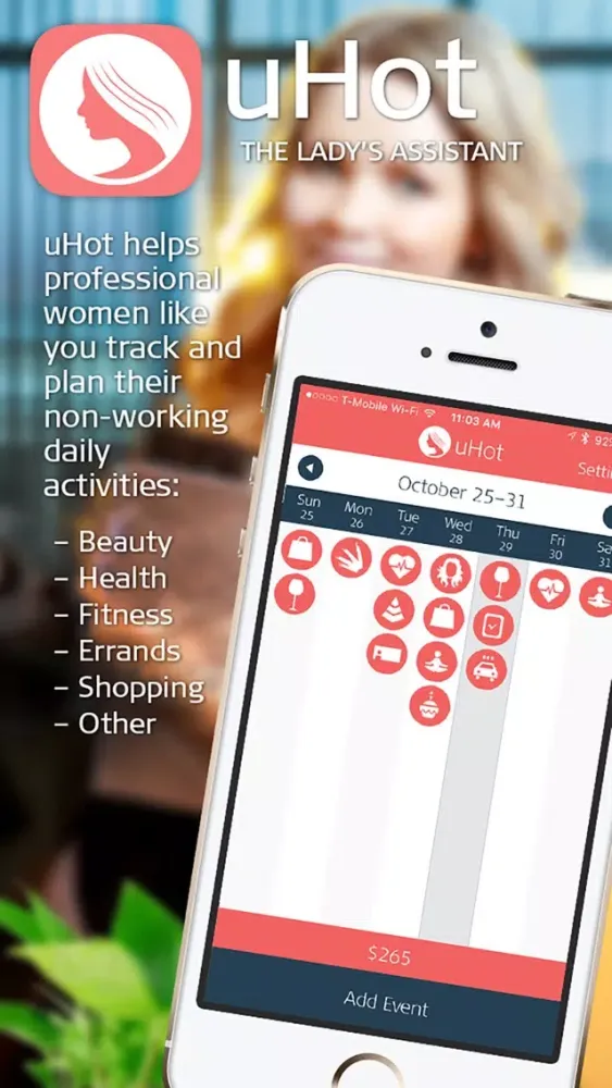 Capturas de tela do uHot – Organizer and Calendar for Professional Women