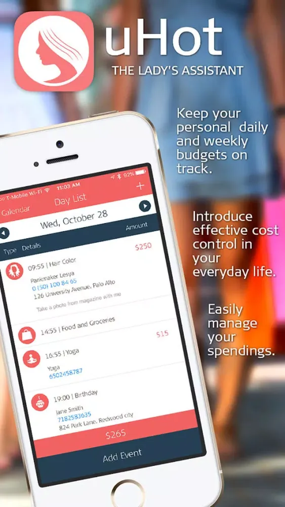 Capturas de tela do uHot – Organizer and Calendar for Professional Women