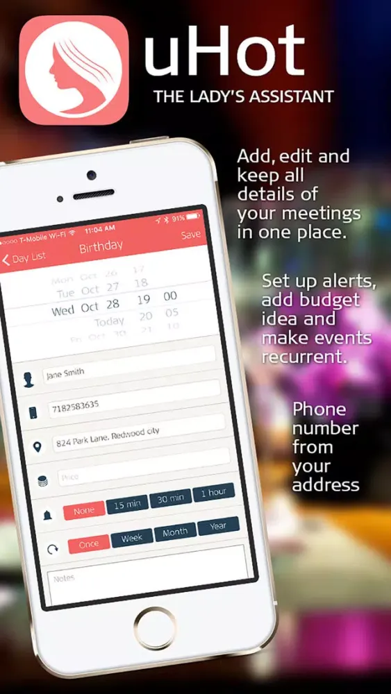 Capturas de tela do uHot – Organizer and Calendar for Professional Women