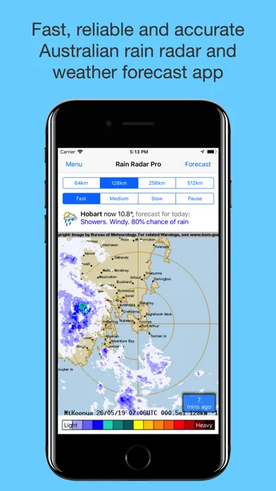 ภาพหน้าจอของ Rain Radar Pro - Aus Weather