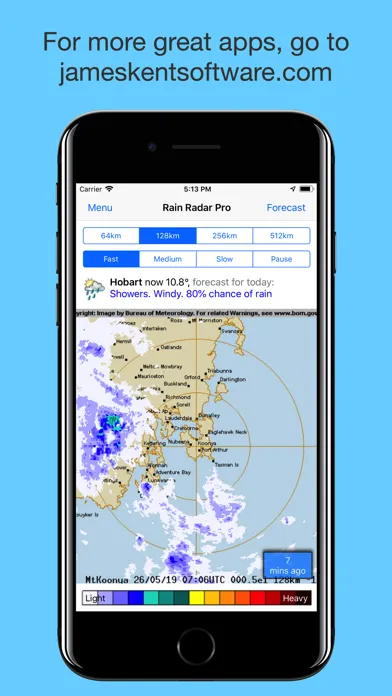 ภาพหน้าจอของ Rain Radar Pro - Aus Weather