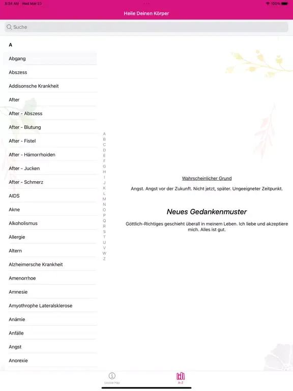 Screenshot di Louise Hay iPad 