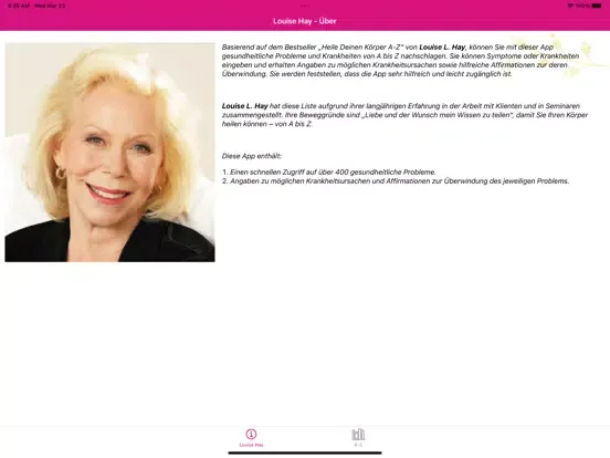 Screenshot di Louise Hay iPad 