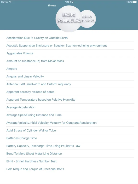 Physics Calc - Physics Formulas Calculator iPad  Screenshots