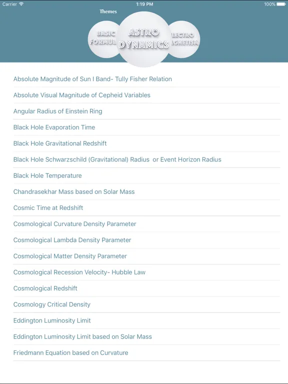 Physics Calc - Physics Formulas Calculator iPad  Screenshots