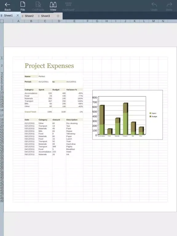 ภาพหน้าจอของ Productivity Office Toolkit iPad 