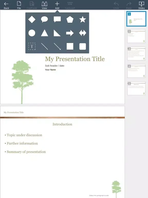 ภาพหน้าจอของ Productivity Office Toolkit iPad 