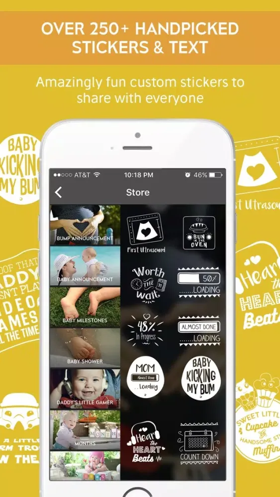 Tangkapan skrin Bump and Baby Milestone Photo Editor Video Editor