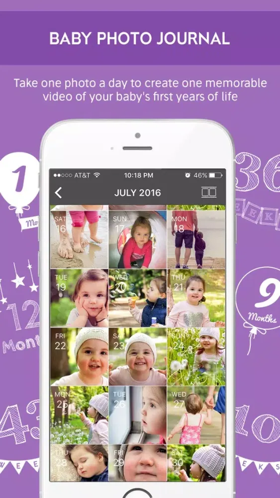 Tangkapan skrin Bump and Baby Milestone Photo Editor Video Editor