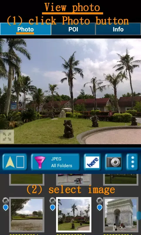 GPS Photo Viewer (use HereMap) Screenshots