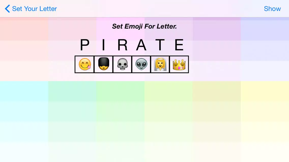 Capturas de tela do Emoji Name