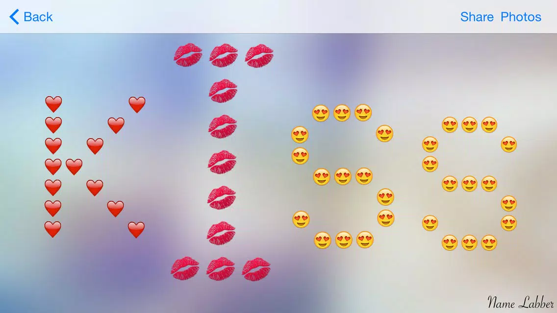 Capturas de tela do Emoji Name