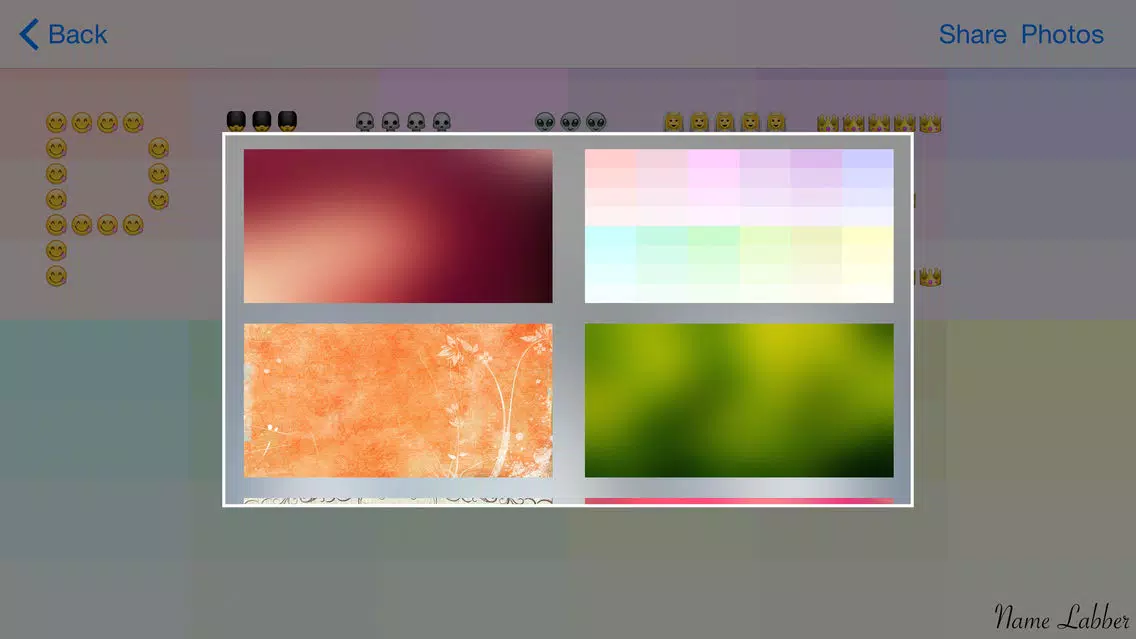 Capturas de tela do Emoji Name