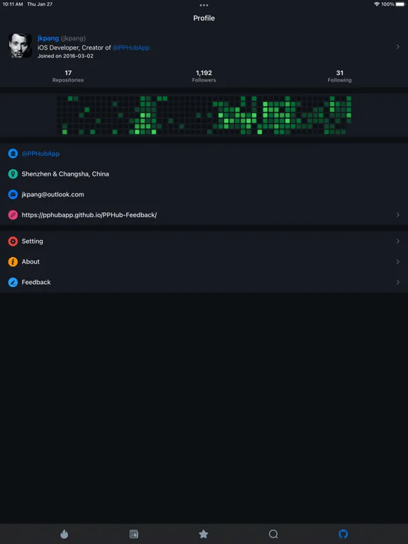 Captures d'écran de PPHub For GitHub - Developer iPad 