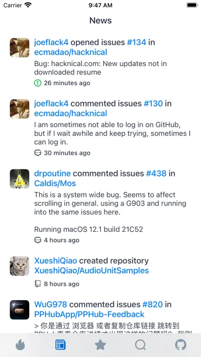 Captures d'écran de PPHub For GitHub - Developer