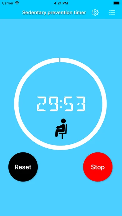 Tangkapan skrin Standup Timer