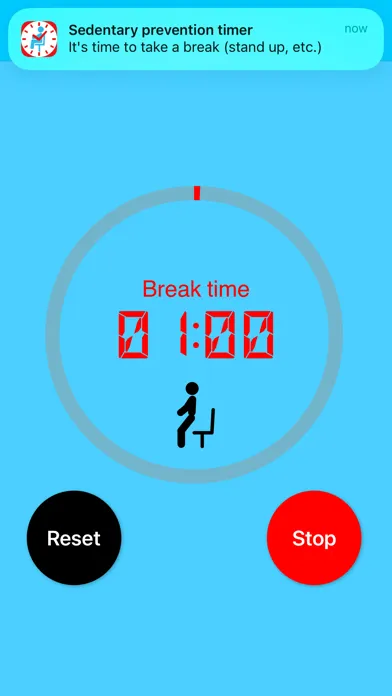 Tangkapan skrin Standup Timer
