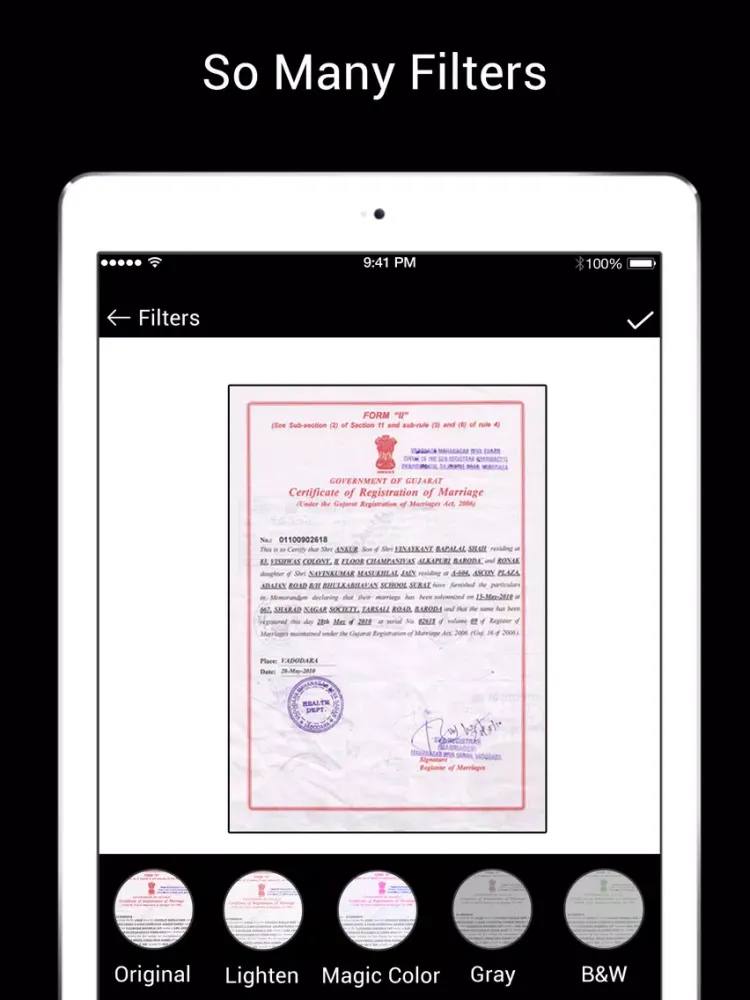 Camscan - PDF Scan iPad  Ekran Görüntüleri