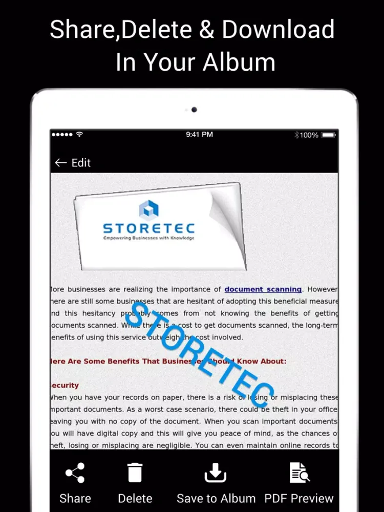 Camscan - PDF Scan iPad  Ekran Görüntüleri