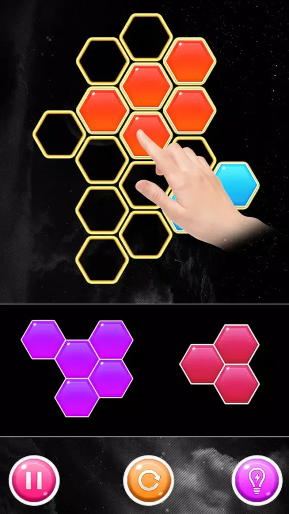 Captures d'écran de Hexes Bomb! Block Puzzle Game
