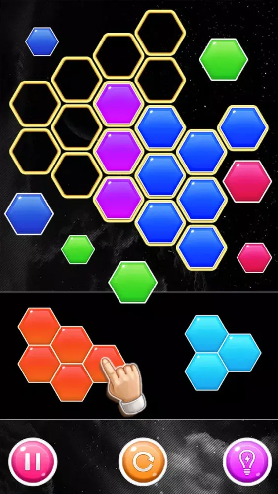 Captures d'écran de Hexes Bomb! Block Puzzle Game