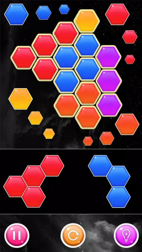 Captures d'écran de Hexes Bomb! Block Puzzle Game