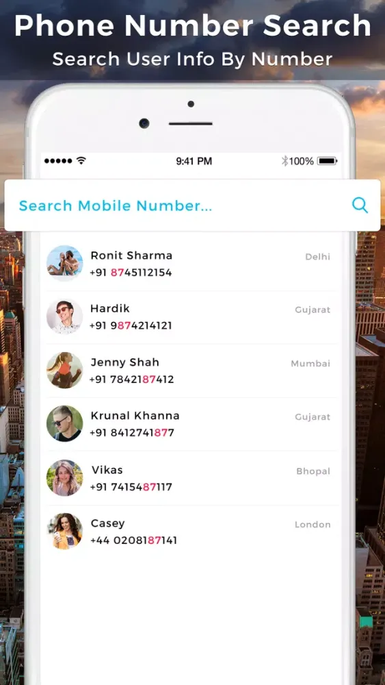 Phone Number Search & Location Screenshots