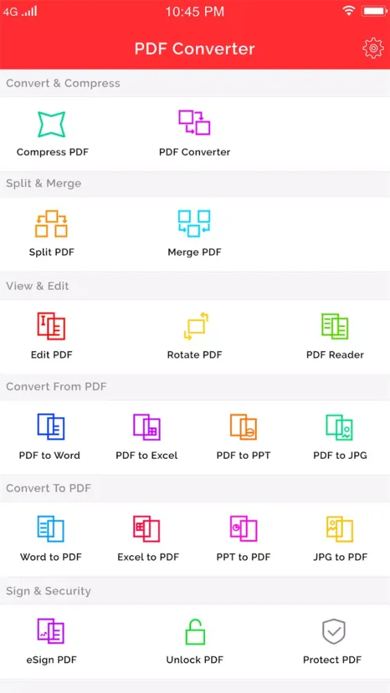 PDF Converter and PDF Reader سکرین شاٹس