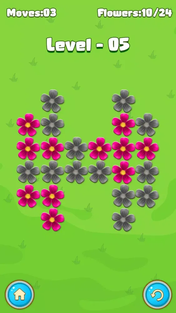 Pink Flower Puzzle Game Ekran Görüntüleri