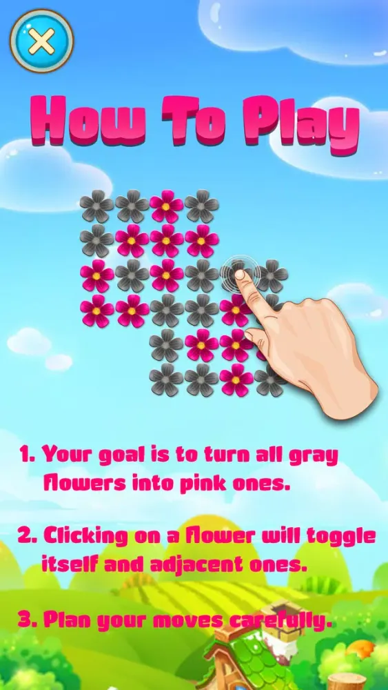 Pink Flower Puzzle Game Ekran Görüntüleri