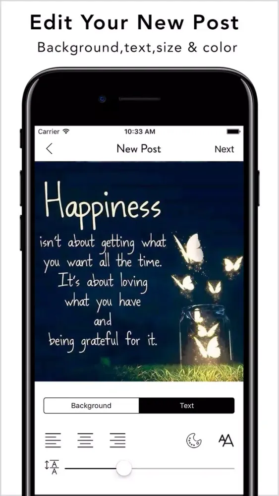 Captures d'écran de Your Quotes - Quote On Photo