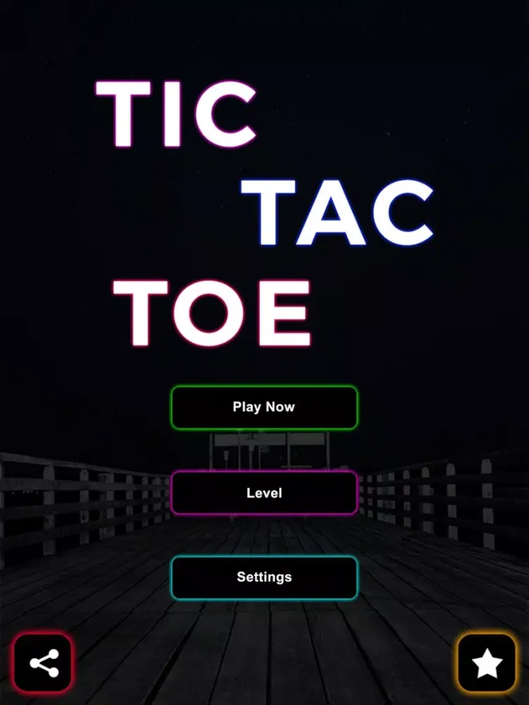 Tic Tac Toe Glowing iPad  Ekran Görüntüleri