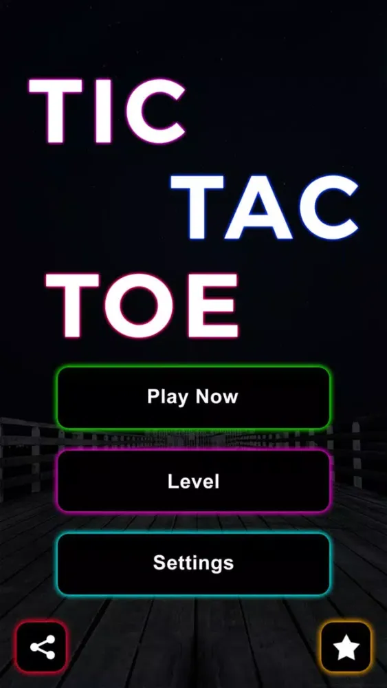 Tic Tac Toe Glowing Ekran Görüntüleri