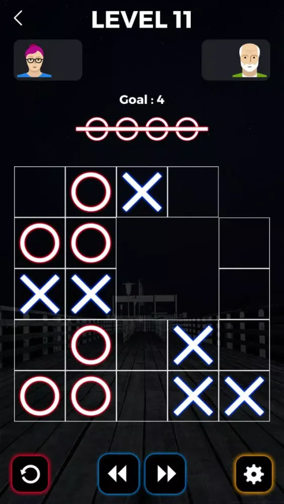 Tic Tac Toe Glowing Ekran Görüntüleri