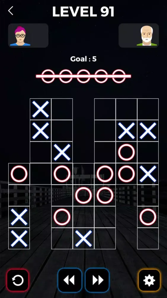 Tic Tac Toe Glowing Ekran Görüntüleri