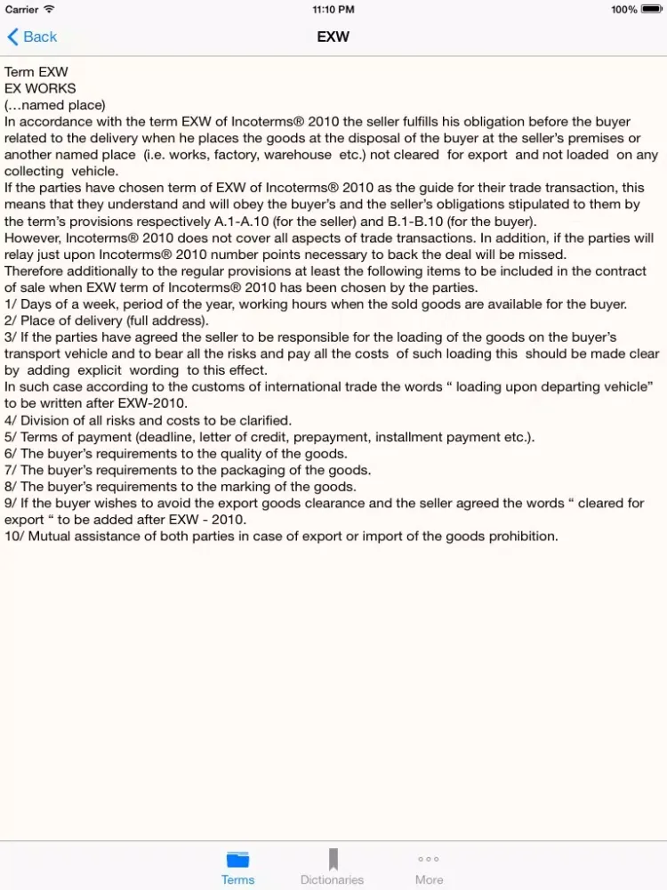 صور Incoterms®2010 & Contracts Lite iPad 