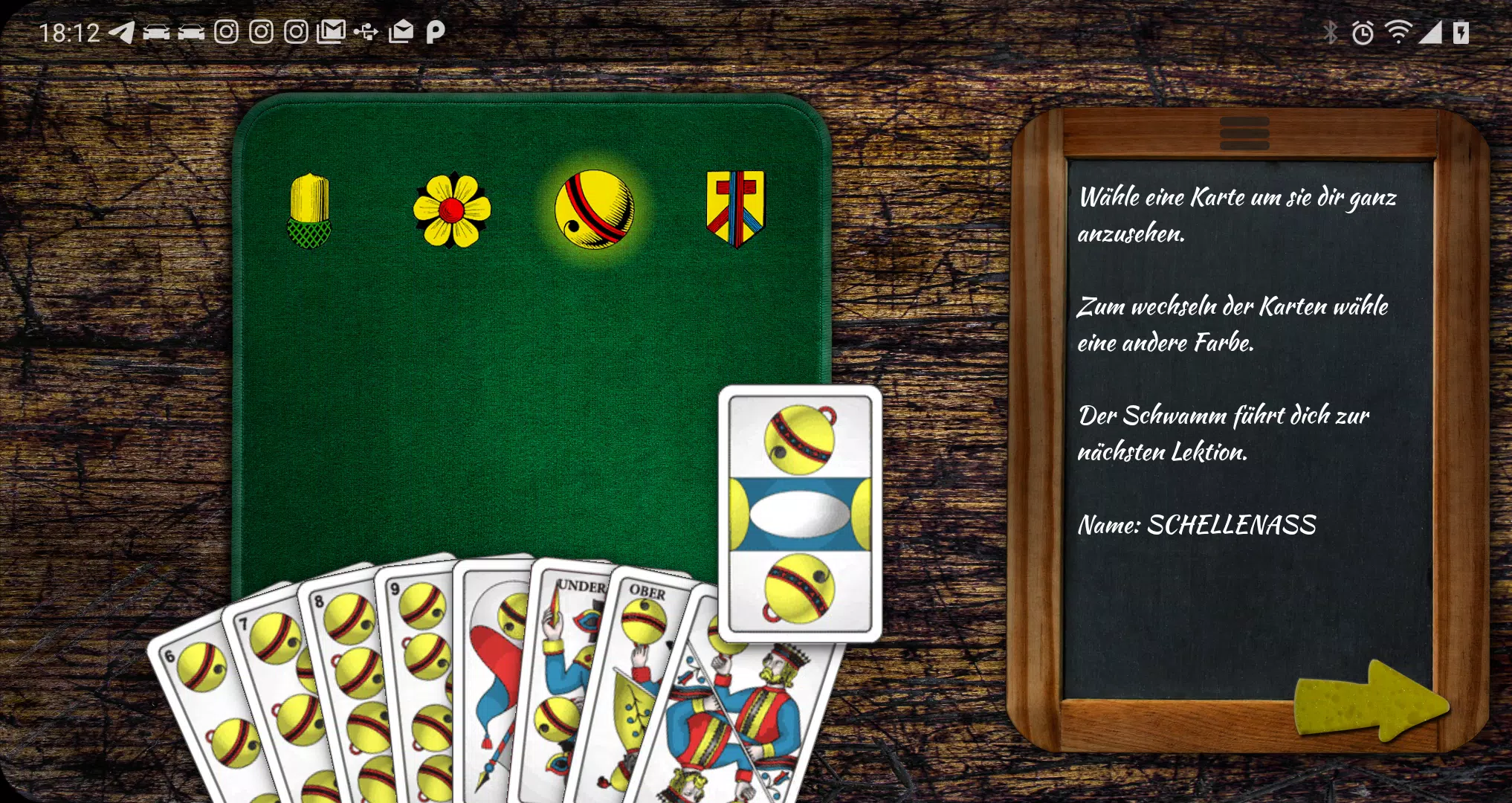Jass Lern App Screenshots