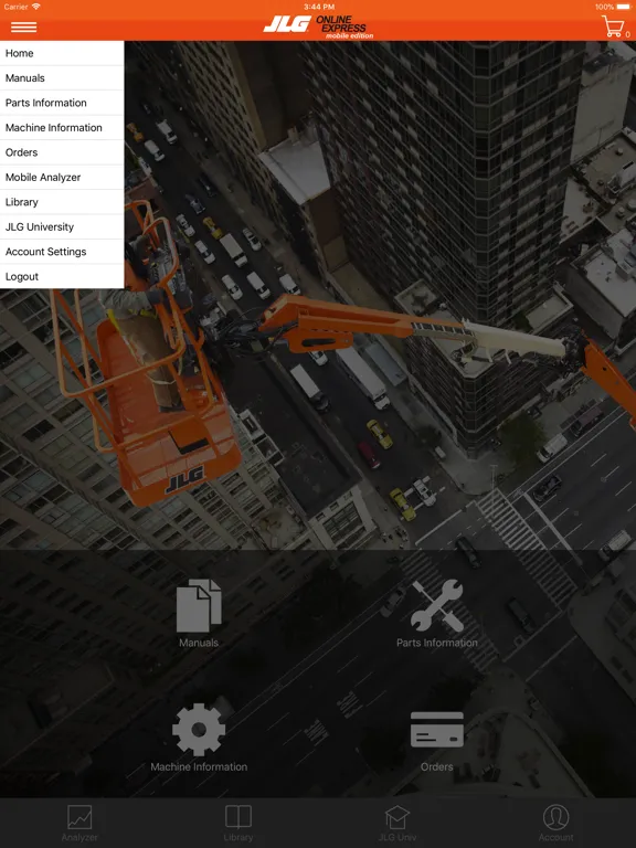 Скриншоты JLG Online Express Mobile iPad 