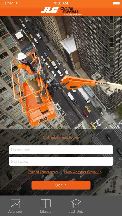 Скриншоты JLG Online Express Mobile