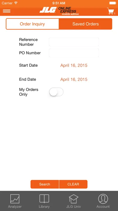 Скриншоты JLG Online Express Mobile
