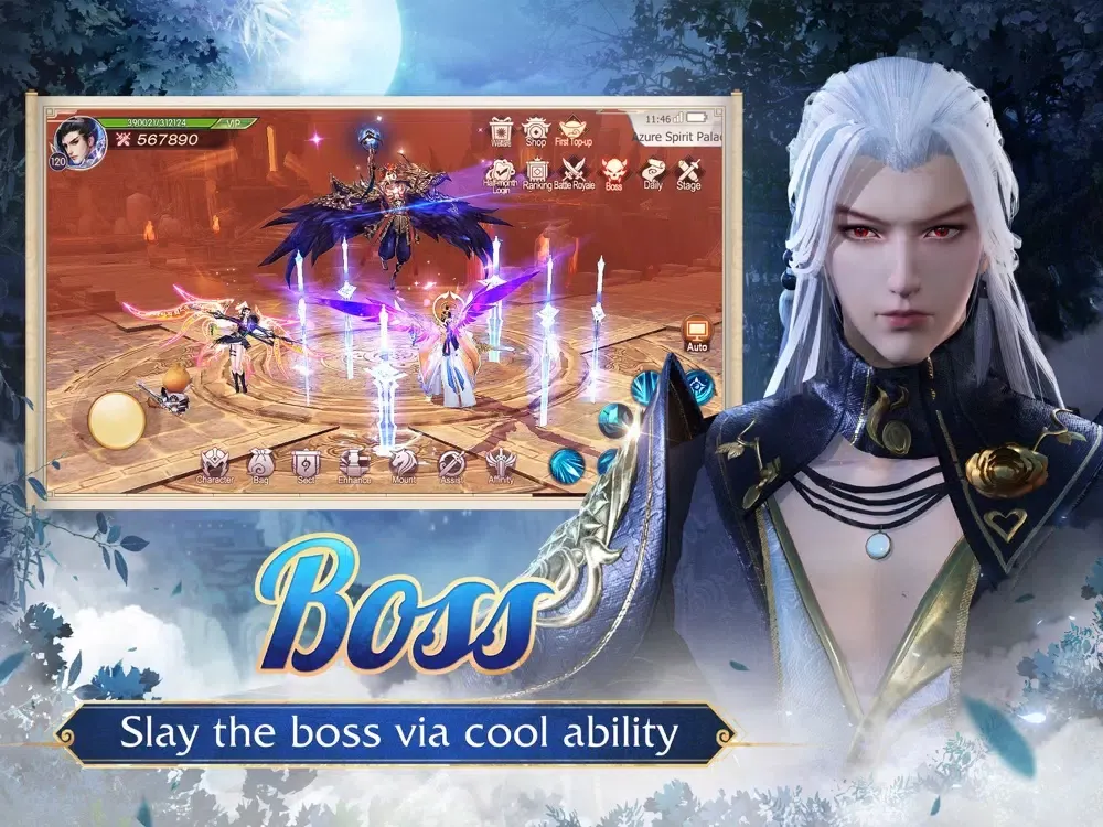 Ảnh chụp màn hình của Jade Sword iPad