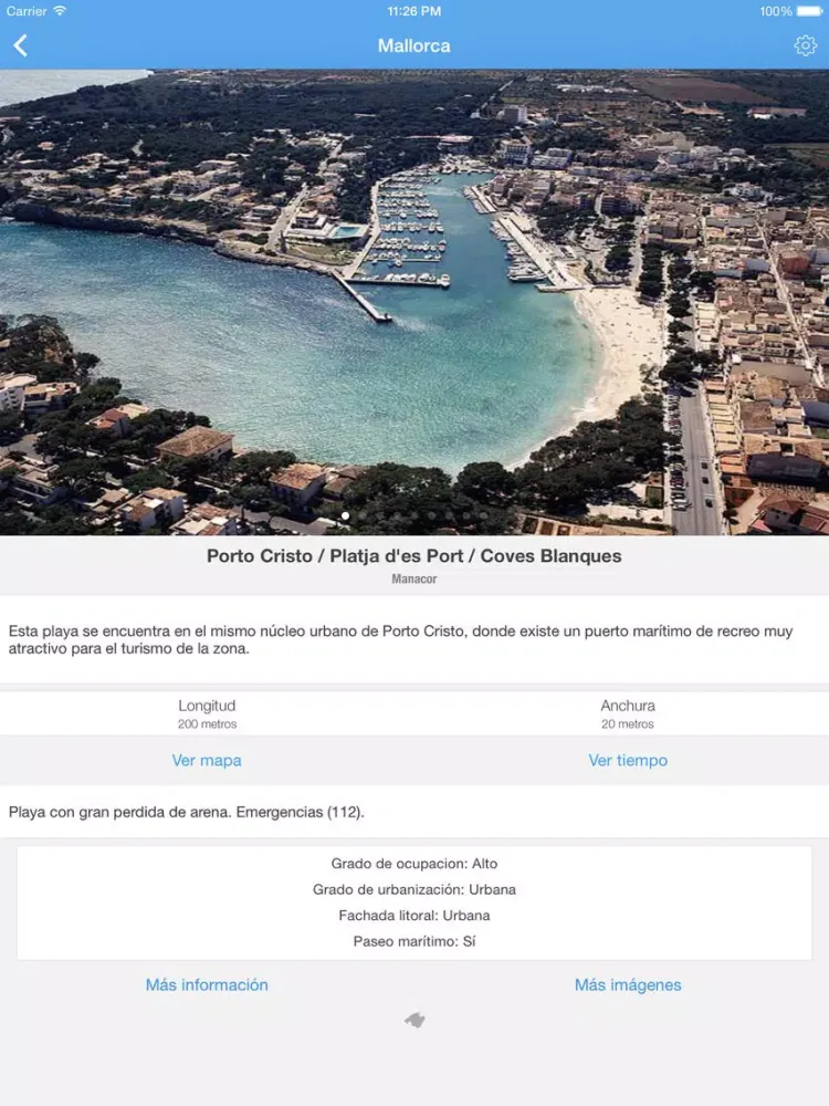 ภาพหน้าจอของ Playas de Baleares (Mallorca, Menorca, Ibiza, Formentera) iPad 