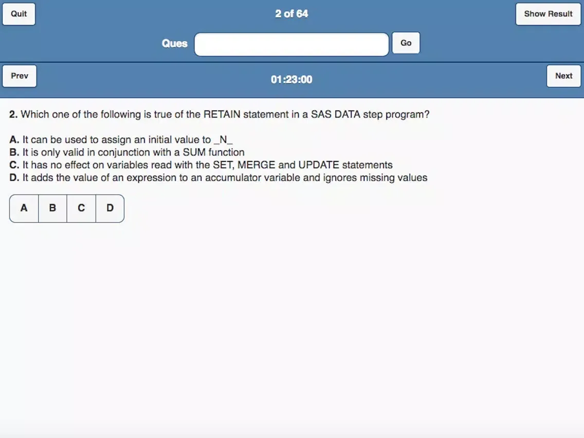 Скриншоты Base SAS Practice Exam Pro With Ads iPad 