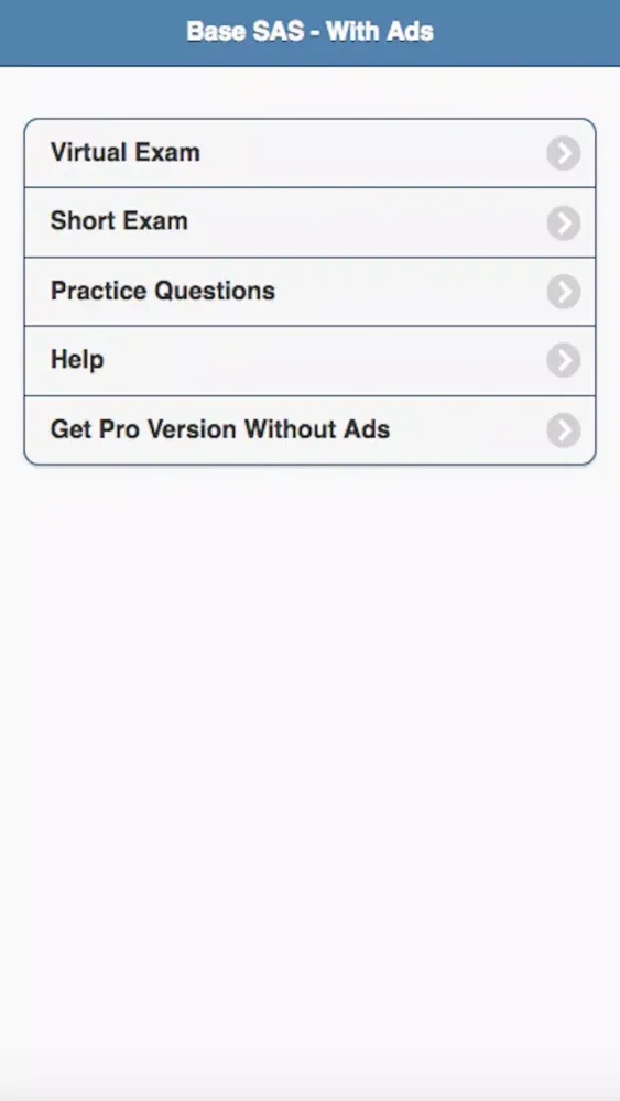Скриншоты Base SAS Practice Exam Pro With Ads