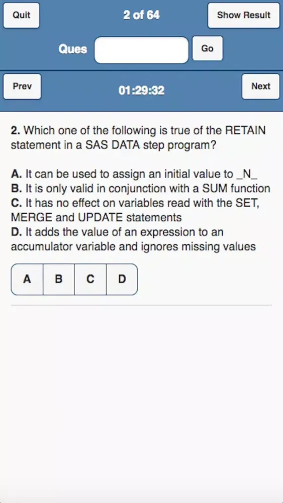 Скриншоты Base SAS Practice Exam Pro With Ads