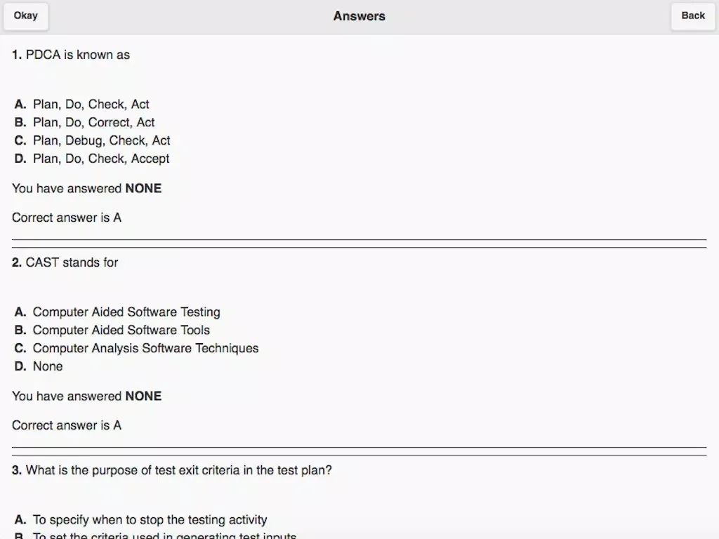 ISTQB Foundation Level Pro iPad 应用截图