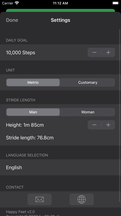 Happy Feet - motion tracking应用截图